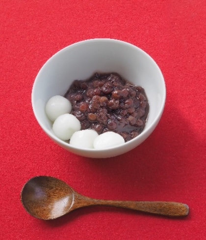 Shiratama-dumpling with azuki bean